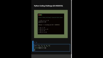 Python Coding Challenge ID 01030725