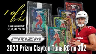 2023 PRIZM Clayton Tune RC Shimmer 5 Card Set 1 of 1 by Nick Adams 69 views 3 months ago 3 minutes, 52 seconds