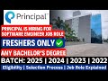 Principal is Hiring Freshers | Software Engineer Role | Any Graduate | Salary ₹6 LPA?