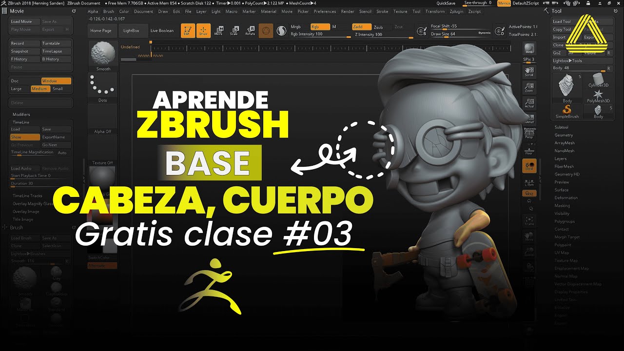 Blockout En ZBrush - YouTube