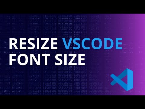 Resize VSCode font size