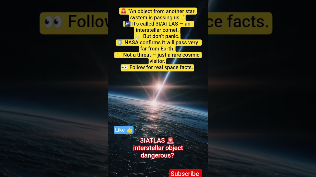 Is 3I/ATLAS Dangerous to Earth? ☄️🌍 