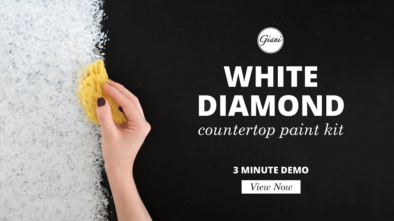 White Diamond 3 Min Demo Giani Countertop Paint Youtube
