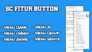 SC BOT WHATSAPP TERBARU || PAIRING CODE || FITUR BUTTON || NO ENC⁉️