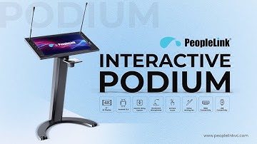 PeopleLink Interactive Podium 2025 | Next-Gen AV Solution for Education & Events