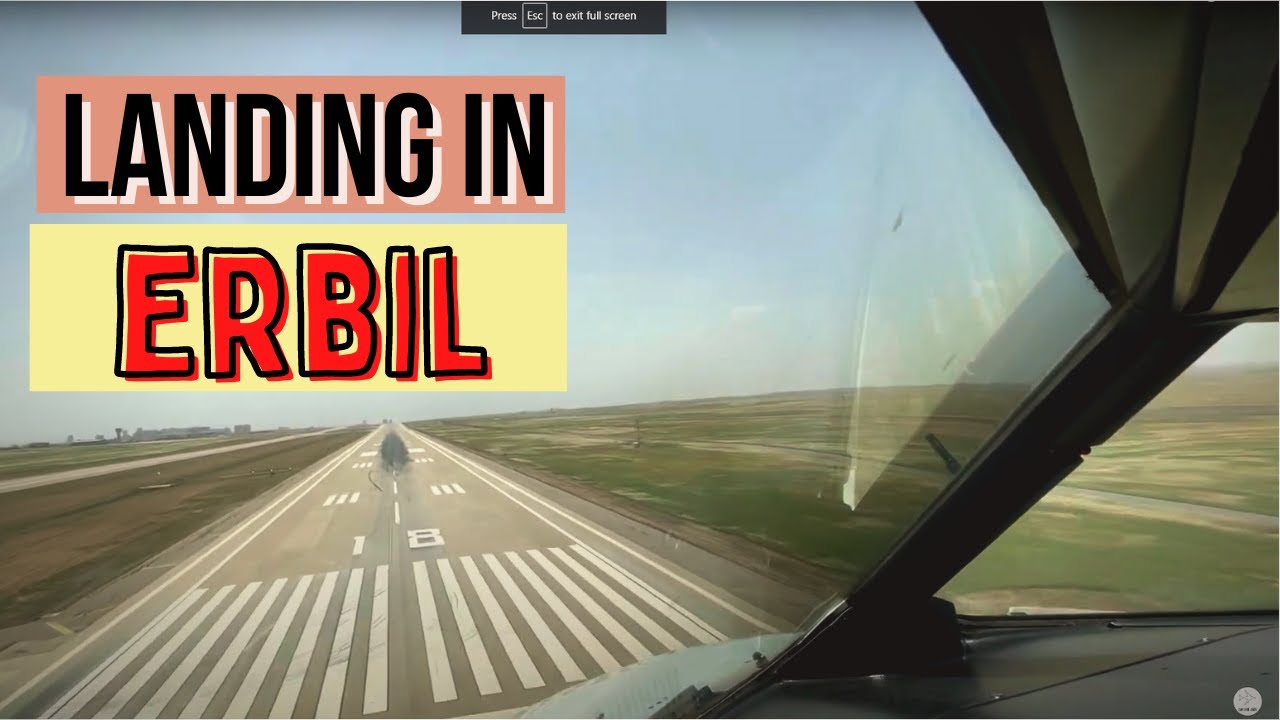 A320 Landing in Erbil | Cockpit View | HD