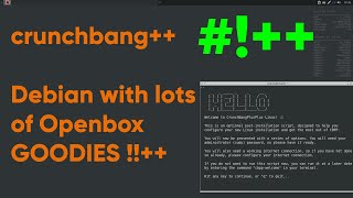 Crunchbang #!++ |hidden gem| openbox guide and tweaks| openbox menu with icons screenshot 2