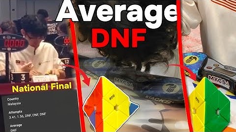 Pyraminx Average (DNF) at Malaysia Championship final😮‍💨
