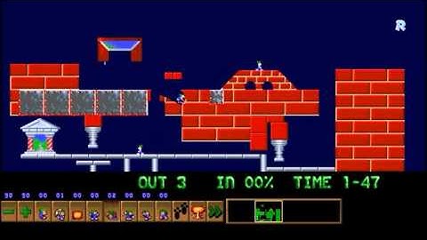 Custom Lemmings Level - Spread out, men!