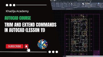 Trim and Extend Commands in AutoCAD: Essential Tools for Editing Your Drawings (Lesson 11)