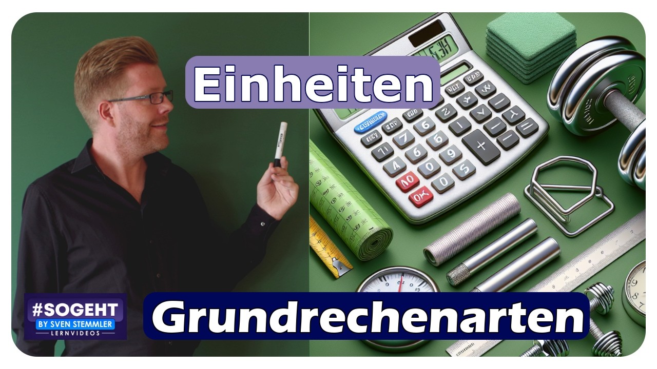 Vorschaubild zum Lernvideo "So funktioniert's: Einheiten in der Mathematik korrekt verwenden!"