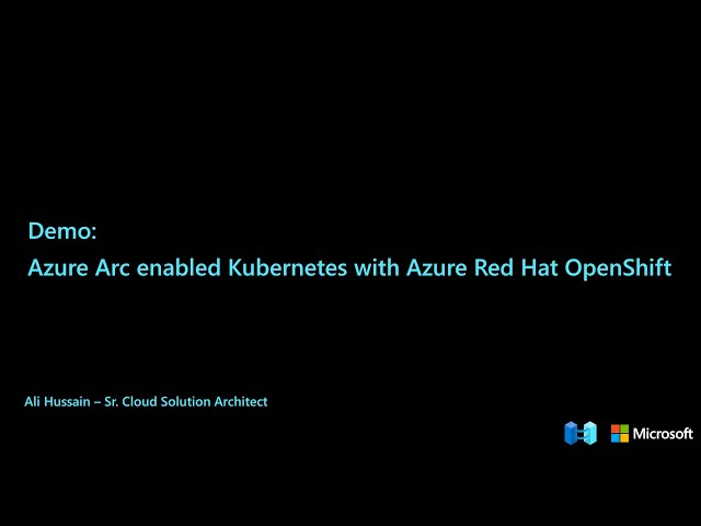 Azure Arc enabled Kubernetes with Azure Red Hat OpenShift