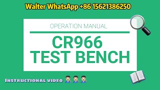 Nantai test bench CR966 full function common rail test bench operation video/how to use test bench