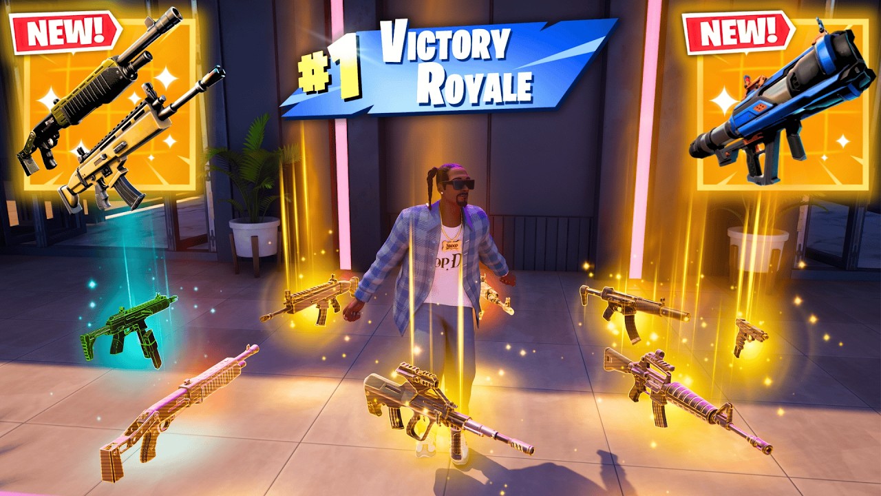 ALL MYTHIC AND EXOTIC GUNS IN FORTNITE (NEW! Fortnite Chapter 7 Season 1)