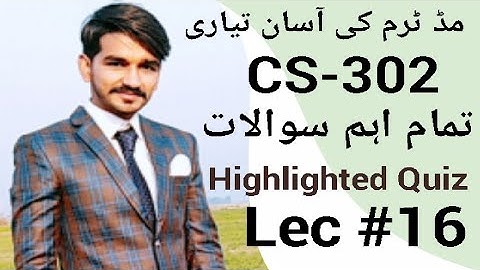 cs302 lecture 16 |VU Short lectures by Amir|midterm preparation|CStudy with Amir