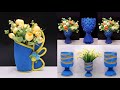 DIY - 3 awesome plastic bottle flower vase ideas ! | 3 Ide kreatif vas bunga botol plastik bekas !