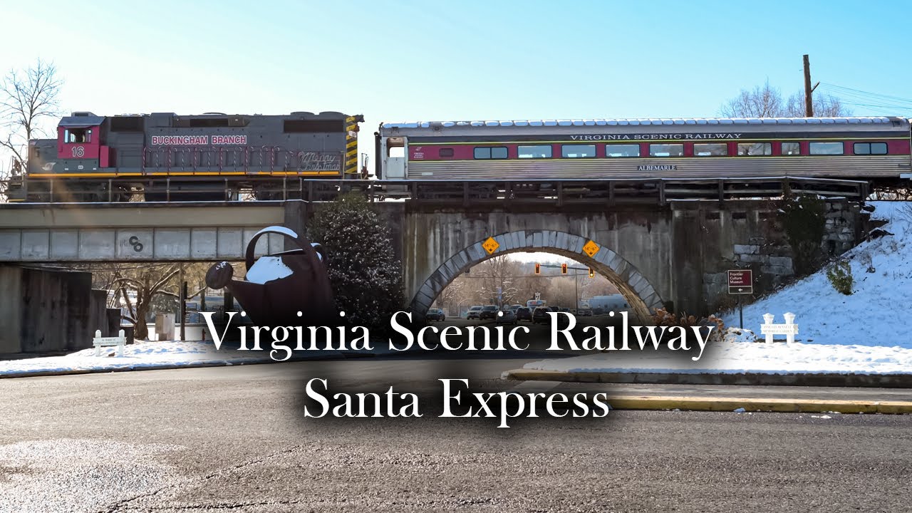 Catching the Virginia Scenic Railway Santa Express Train