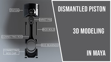 Piston 3D Modeling in Maya