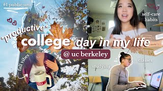 college day in my life @ uc berkeley🍁| productive, fall study vibes, & dialing in on healthy habits