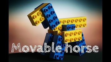 Lego Duplo movable horse idea (animal, tutorial, inspiration, toddler)