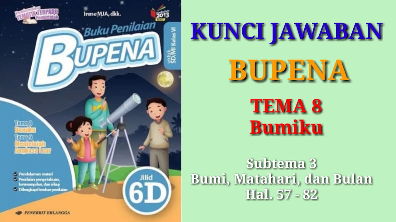 Kunci Jawaban Bupena Jilid 4a Untuk Sd/mi Kelas 4