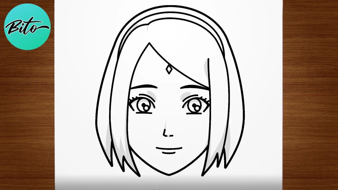 Como desenhar a HINATA HYUGA (Naruto Shippuden) passo a passo, fácil e  rápido 