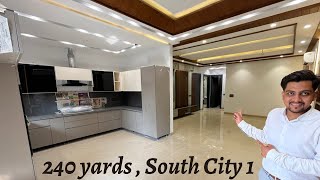 3 Bhk built in 240 yards in South City 1 || Park attached || 2 Side open