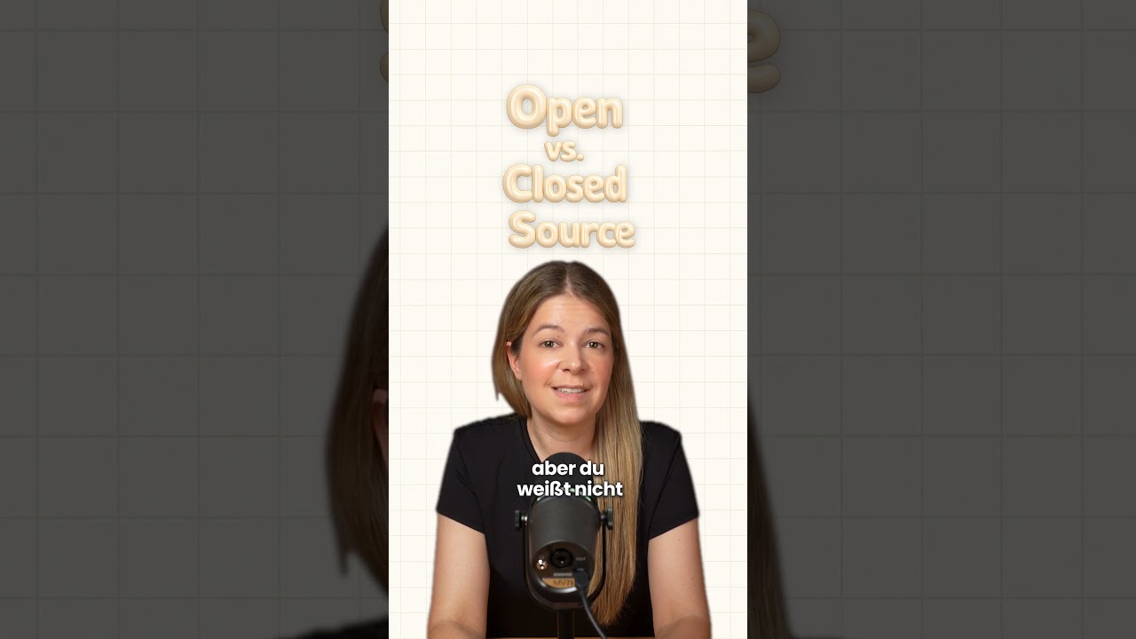 Was bedeutet Open Source und Closed Source? 🤔 KI einfach erklärt ✅ #künstlicheintelligenz