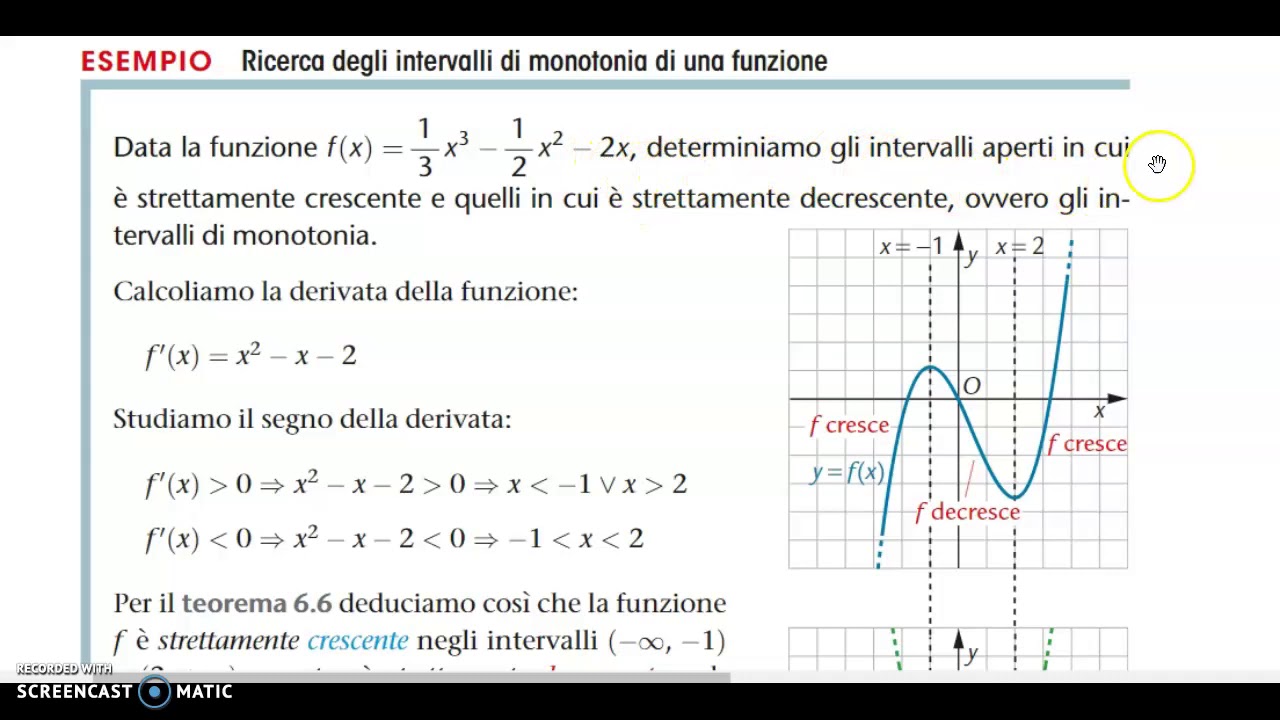 Funzioni Crescenti E Decrescenti Esercizi Pdf