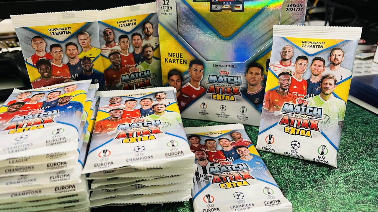 Topps MATCH ATTAX EXTRA 21/22 CHAMPIONS LEAGUE 😱🔥 KOMPLETTE BOX YouTube