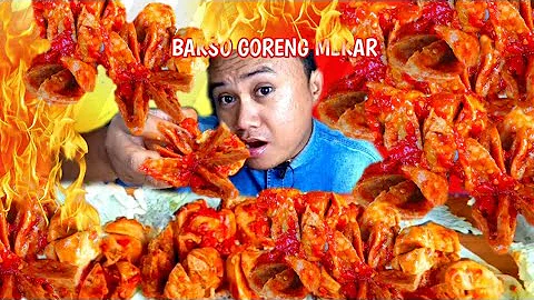 MUKBANG BAKSO GORENG MEKAR SAMBAL MERCON+NASI