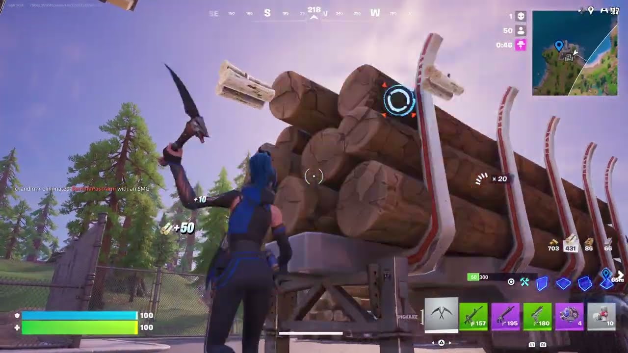 Fortnite Battle Royale with 4 awesome elims, builds, and spectating build/gun fights 