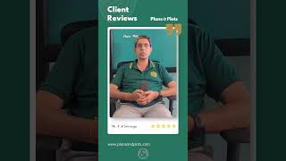 Client Testimonial: Mr. K R Sriranga's Hassle-Free Plot Buying Experience with Plans & Plots