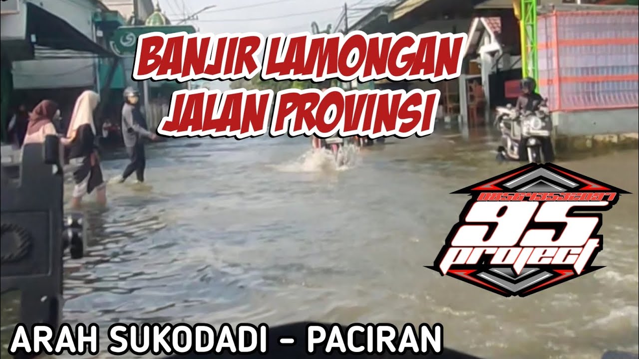 BANJIR LAMONGAN JALAN PROVINSI