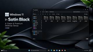 Windows 11 in Satin Black | A Clean & Premium Desktop Setup
