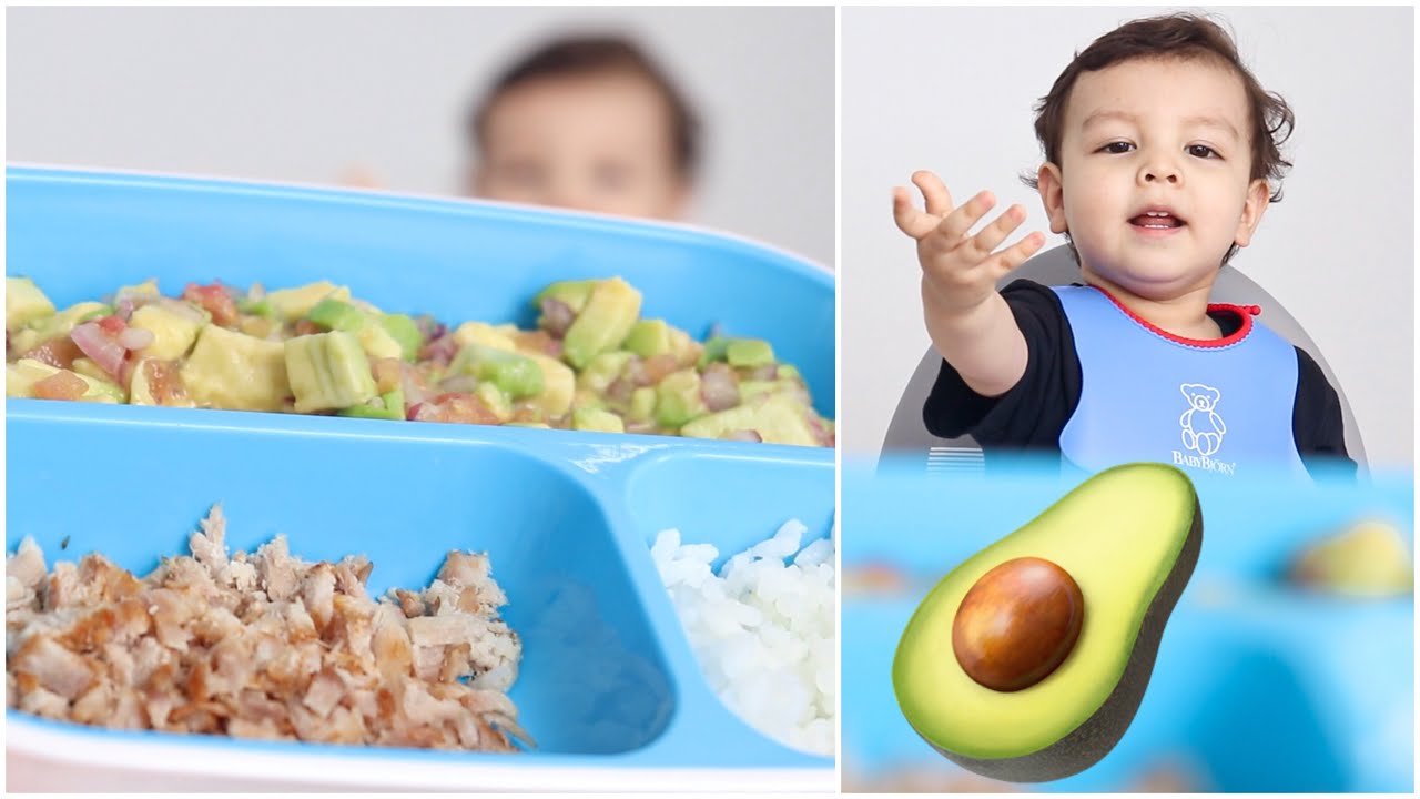 Ensalada de aguacate 🥑 Almuerzo para niños de 12 meses en adelante