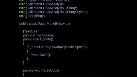 Codavore Roslyn C# Parsing