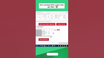 Cara Membuat Grafik Trend Sparkline #excel dalam 5 Detik😎