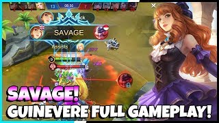 New Hero Guinevere Savage Gameplay! 15-4-7 KDA! | Mobile Legends - Gameplay! | MLBB