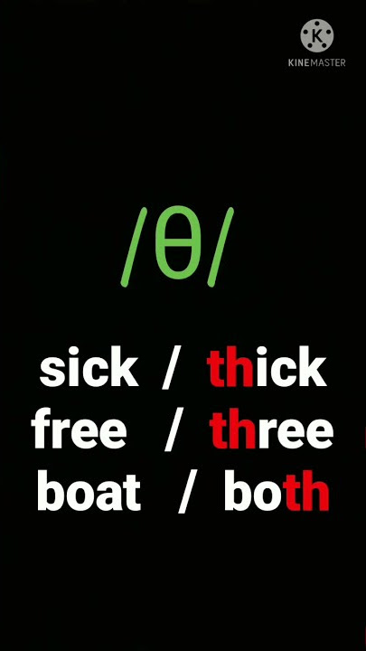 Pronunciation tip:' sounds /ð/ and /θ/'