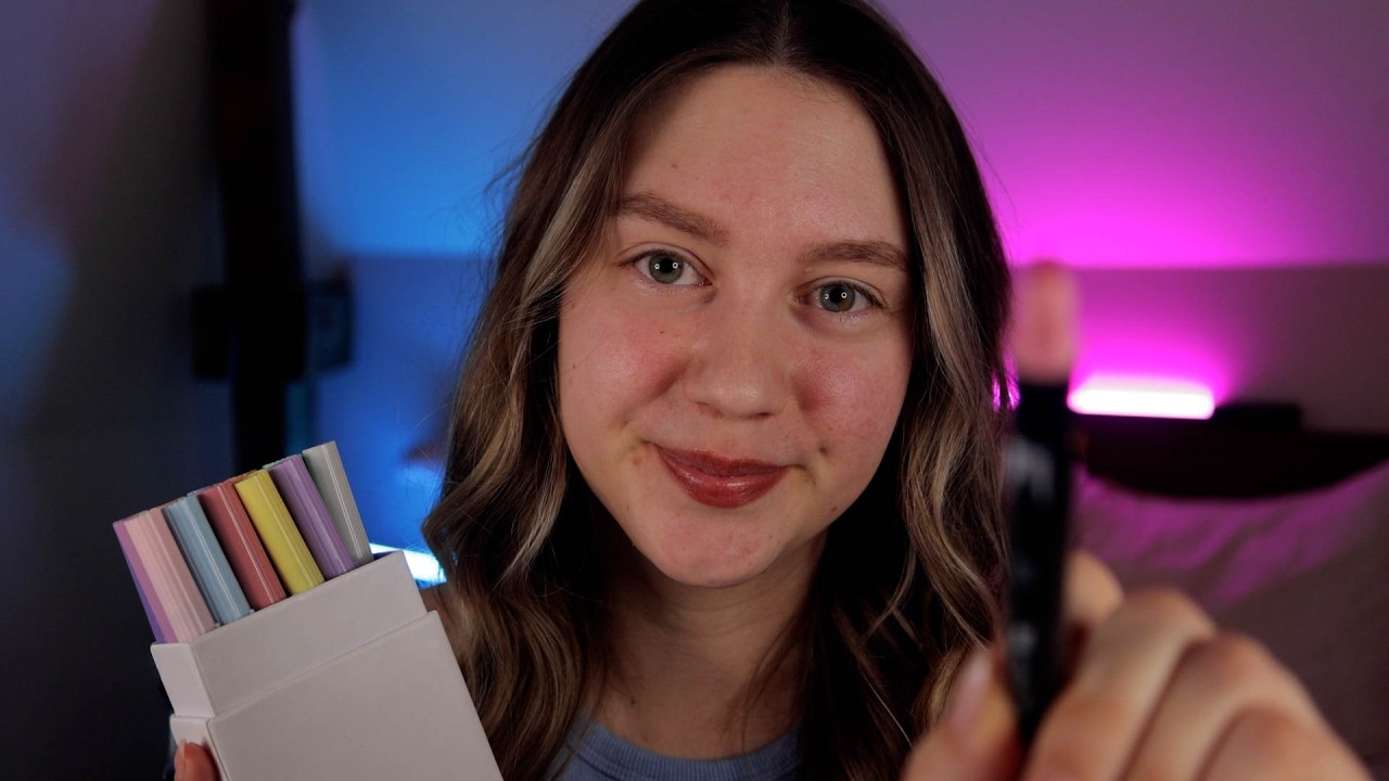 ASMR Drawing on Your Face 🎨|  Personal Attention (Layered Sounds)