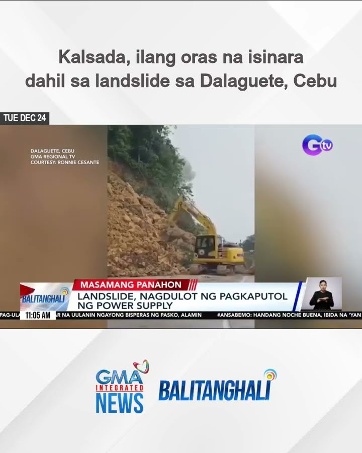 Kalsada, ilang oras na isinara dahil sa landslide | Balitanghali