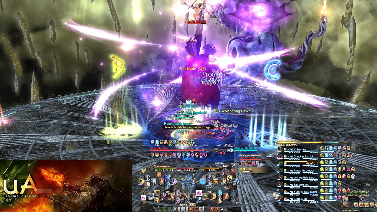 FFXIV: SB - Unreal - Omega Sigmascape (Savage) O8s Miniboss - Kefka (PLD PoV)