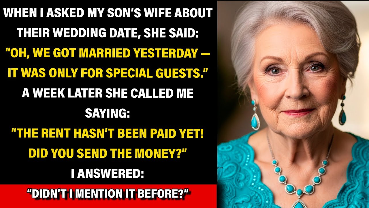 I Asked When The Wedding Was, And My Daughter-In-Law Replied, “We Got Married Yesterday!”