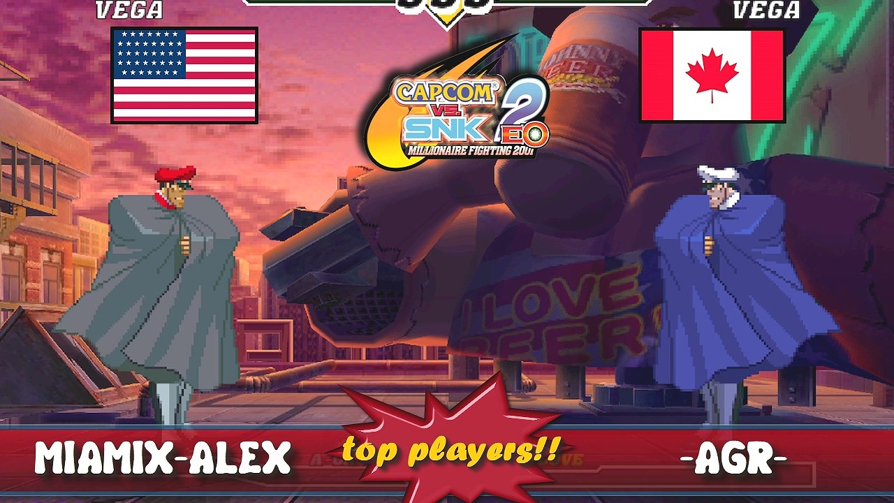 [TOPs CAPCOM vs SNK 2 FT5] MiamiX-Alex (USA) vs -AGR- (RDo) #CVS2 - YouTube