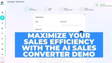 Maximize Your Sales Efficiency with the AI Sales Converter Demo