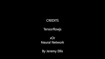 xOr Neural Network using Tensorflowjs and Javascript