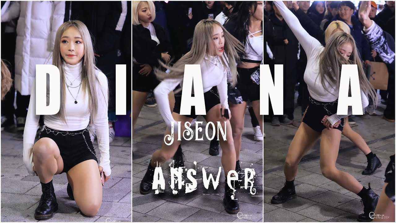 200112 댄스팀 다이아나 DIANA 지선 'Answer' @홍대버스킹 4K 60P 직캠