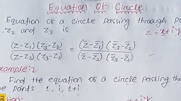 How to find equation of circles passing through three points?(Watch the video Completely) 👈👈👈👈