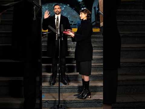 Zohran Mamdani sworn in as New York Mayor - wife Rama Duwaji - Fashion #celebrity #politics